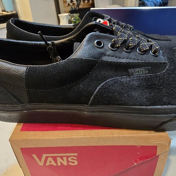 Vans Era Patchwork Mono Patchwork Blackout Black Mens 10.5 RARE New Sneaker SHOE - Picture 6 of 10